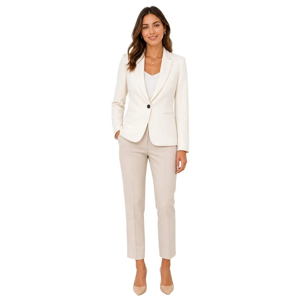 J.‎ Crew Women's Bi Stretch Collared Long Sleeve Office Minimalist Blazer Size 6